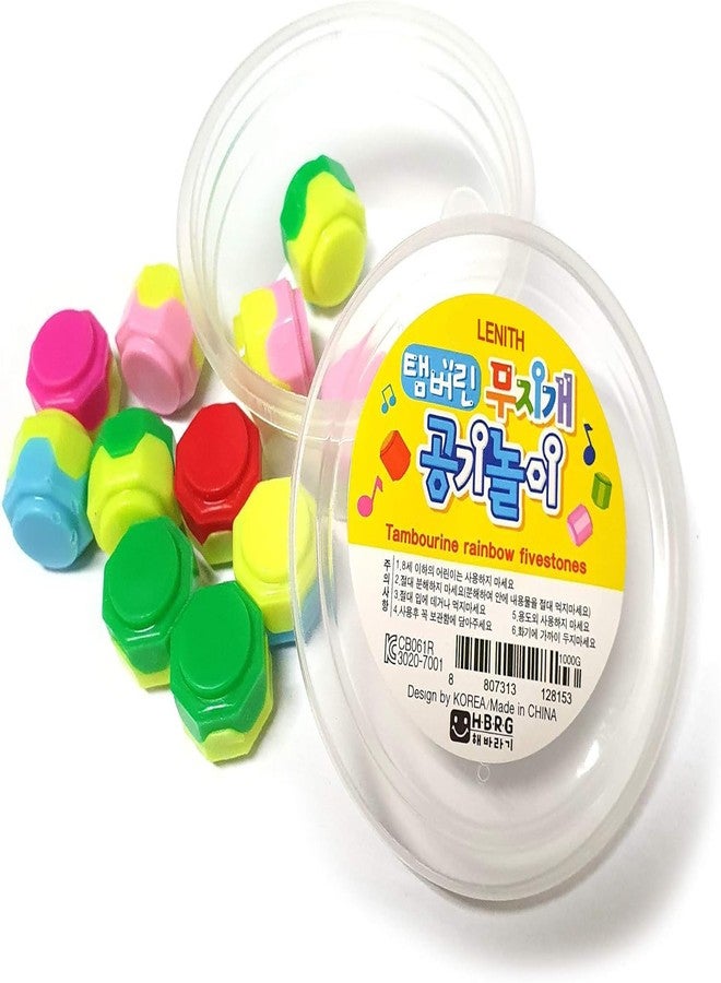 LENITH Gonggi Konggi Korean Jacks Stone Game Play Nori Gonggi Korean Traditional Game [Package and Color May Varable] (10 pcs) - Image 1